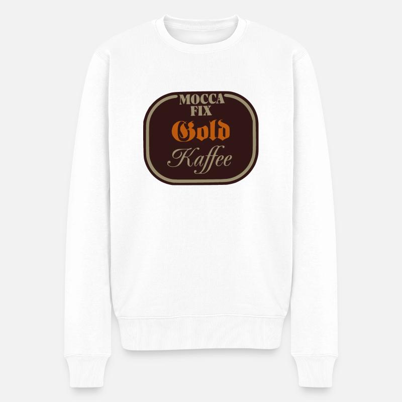 Mocca Fix Gold Coffee - Pull Premium bio Homme - blanc