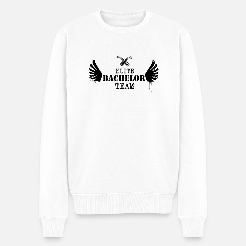 Baccalauréat Team Elite - JGA - Pull Premium bio Homme - blanc