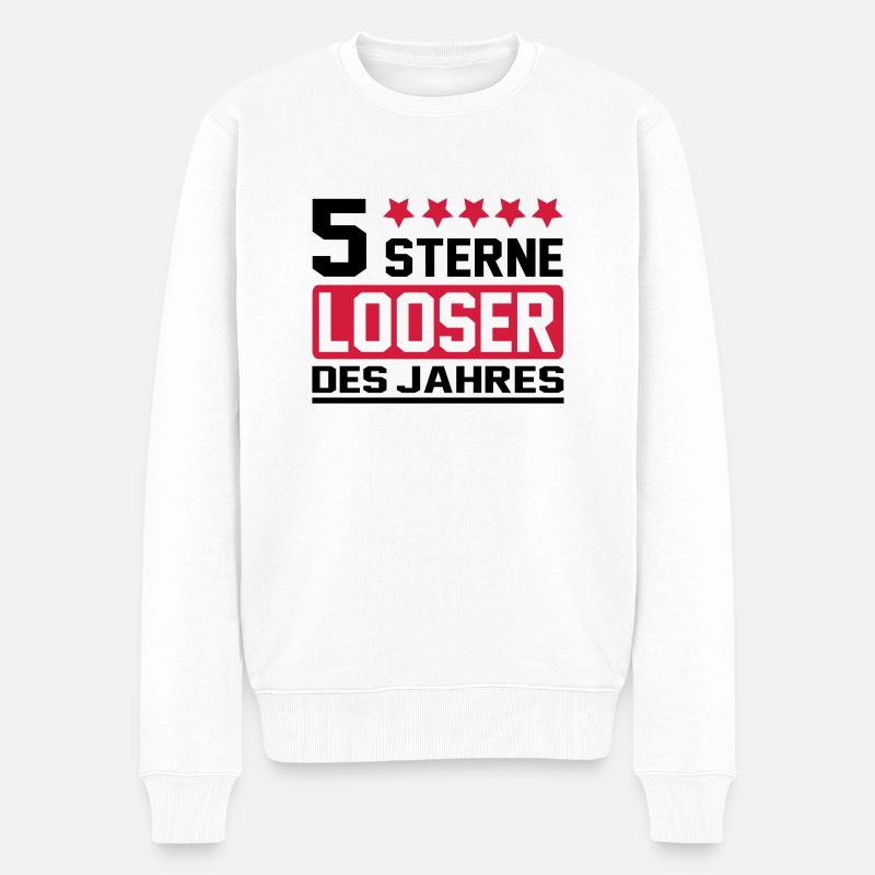 lâche - Pull Premium bio Homme - blanc