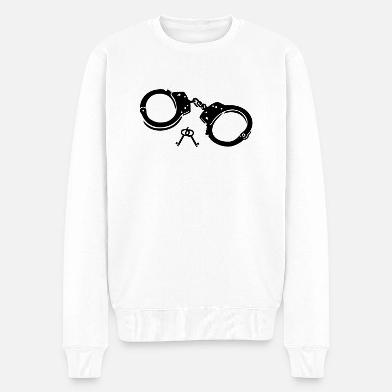 Menottes - Pull Premium bio Homme - blanc