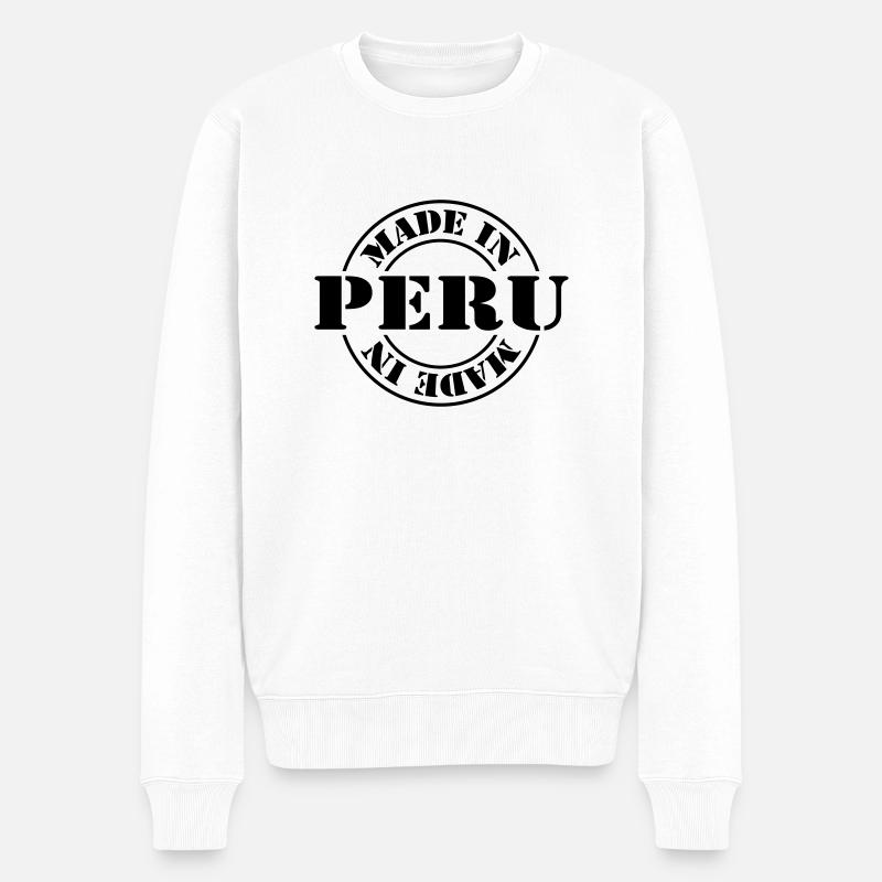 made in peru m1k2 - Pull Premium bio Homme - blanc