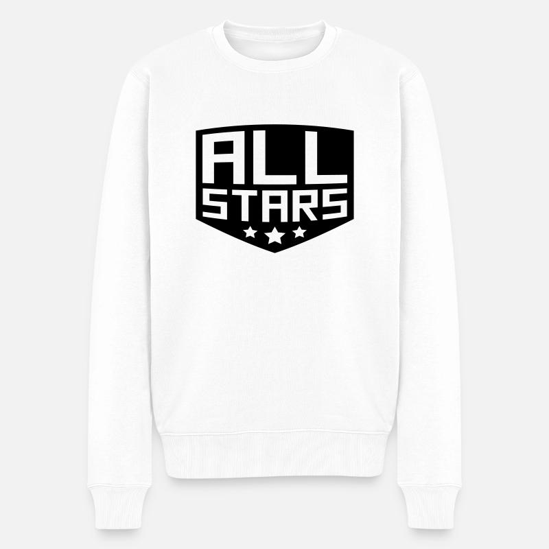 Insigne de grade Allstars - Pull Premium bio Homme - blanc