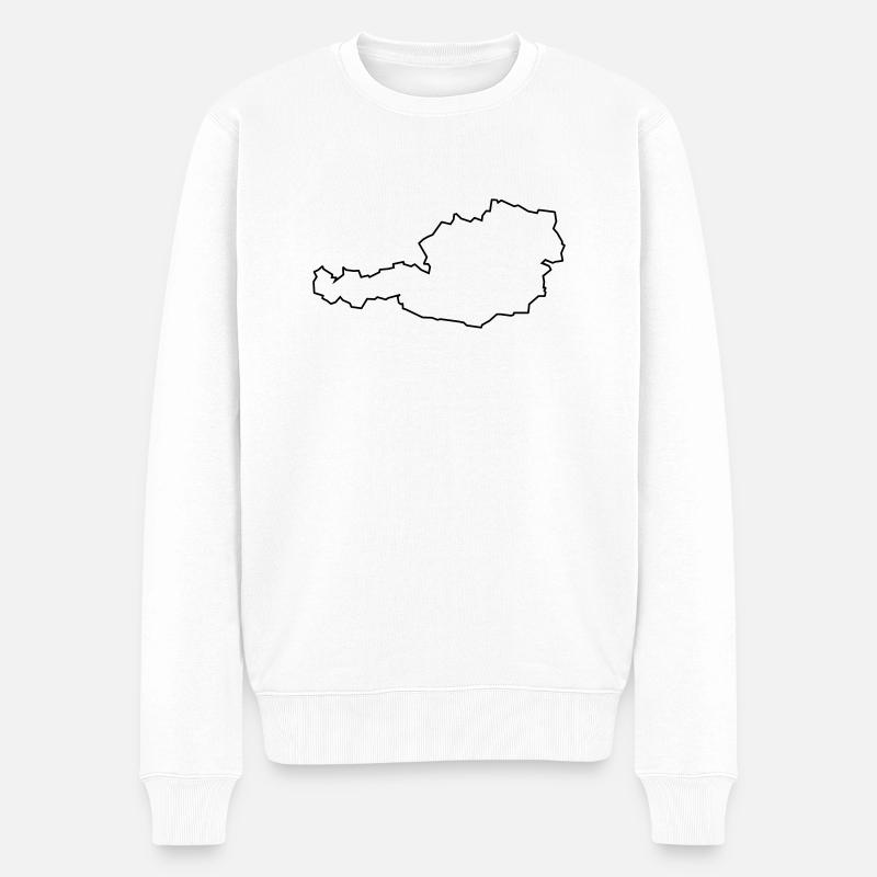 oesterreich1 - Männer Premium Bio Pullover - Weiß