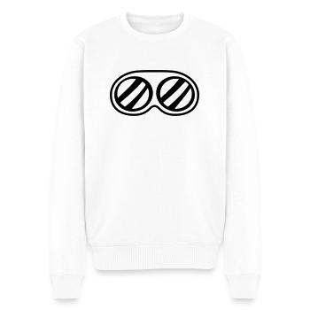 sonnenbrille schutzbrille augen sicht schutz cool - Männer Premium Bio Pullover - Weiß - Vorne - Thijin (182cm)