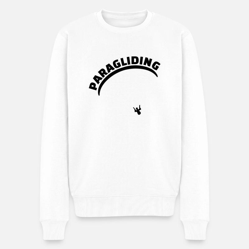 Paragliding - Pull Premium bio Homme - blanc