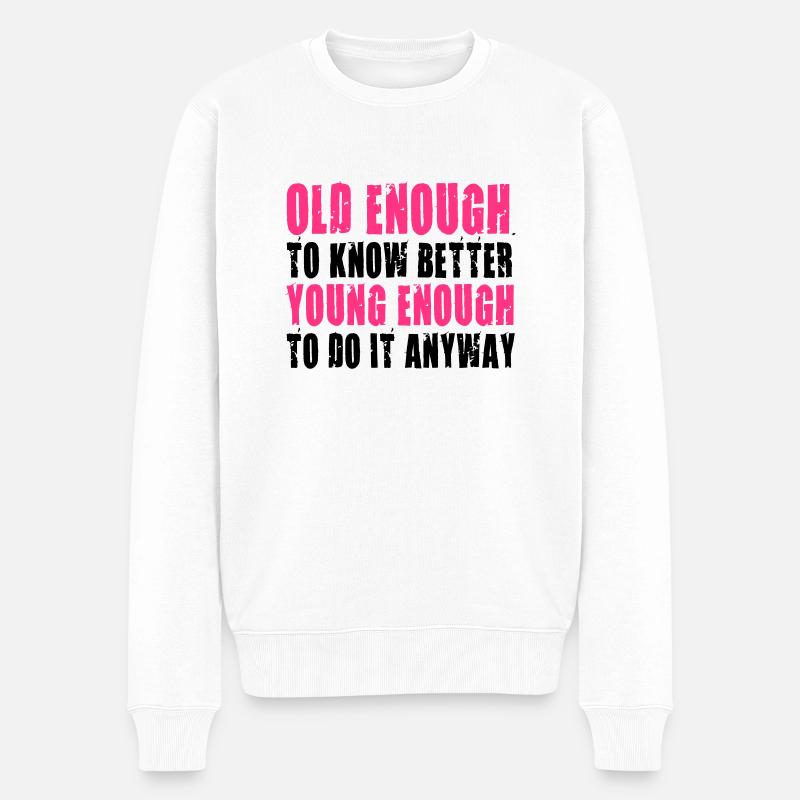 Best Birthday Shirt - Funny Quote - Pull Premium bio Homme - blanc