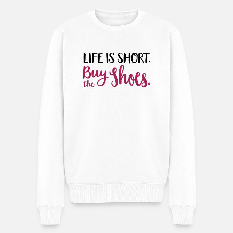 shoes - Männer Premium Bio Pullover - Weiß