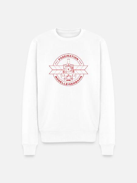 Märklin Faszination Modelleisenbahn Dampflok - Männer Premium Bio Pullover - Weiß
