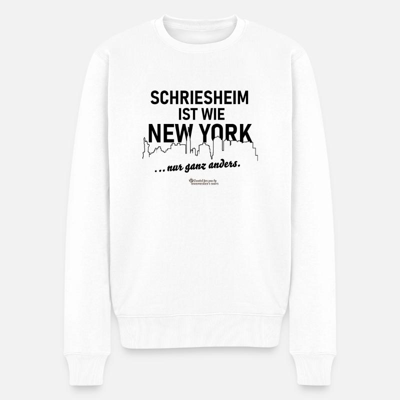 Schriesheim - Männer Premium Bio Pullover - Weiß
