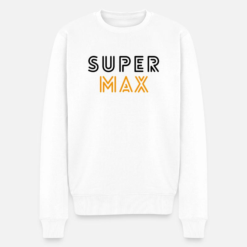 Super Max Fan Shirt - Pull Premium bio Homme - blanc