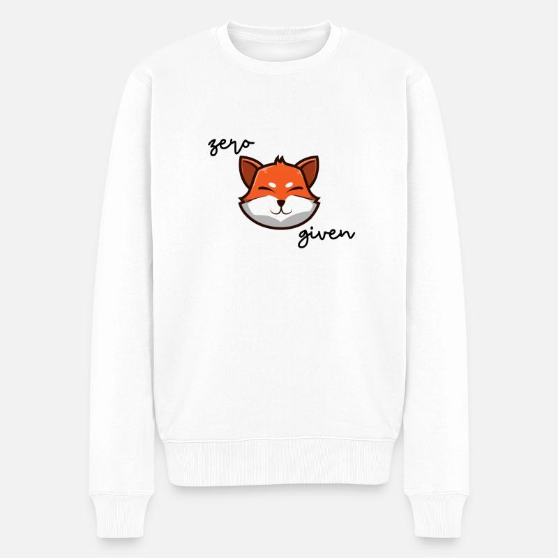 Zero Fox given - Männer Premium Bio Pullover - Weiß