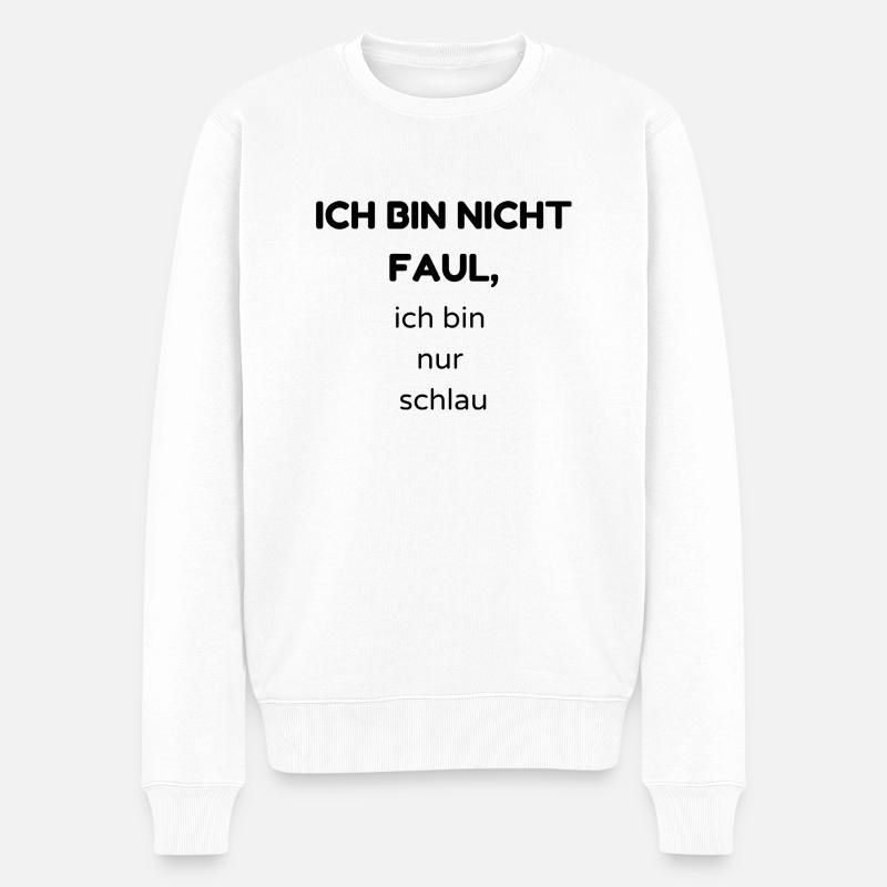faul2 - Männer Premium Bio Pullover - Weiß