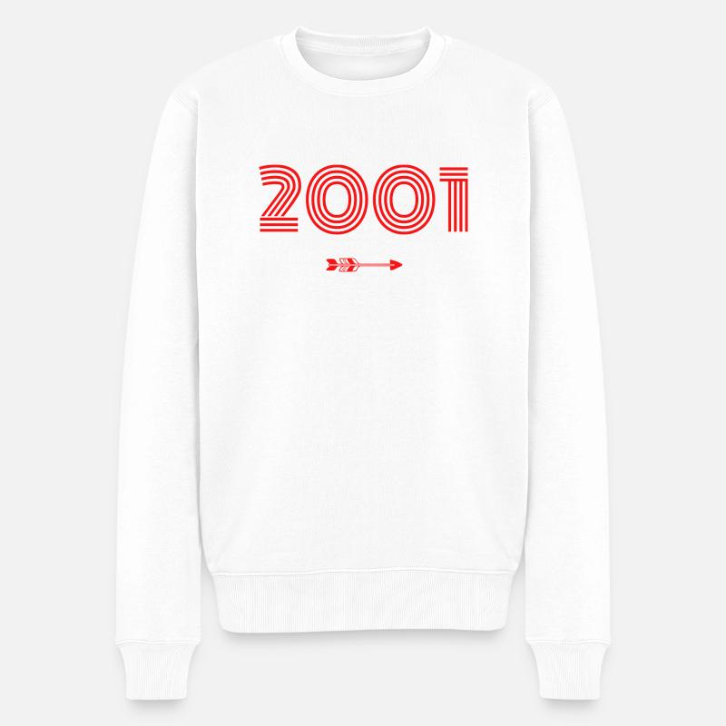 Né en 2001 - Pull Premium bio Homme - blanc