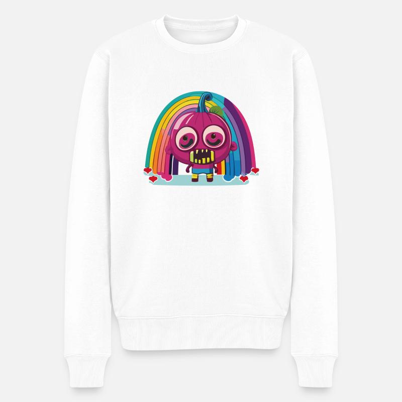 Pride Zombie 08 - Männer Premium Bio Pullover - Weiß