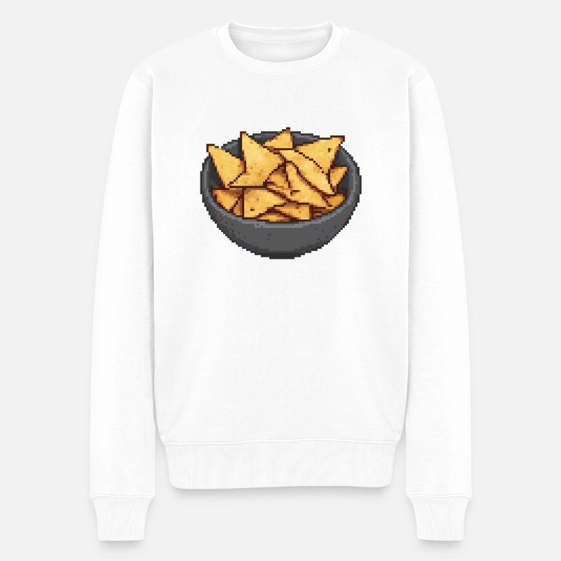Bol à collation Crunchy Pixels - Pull Premium bio Homme - blanc
