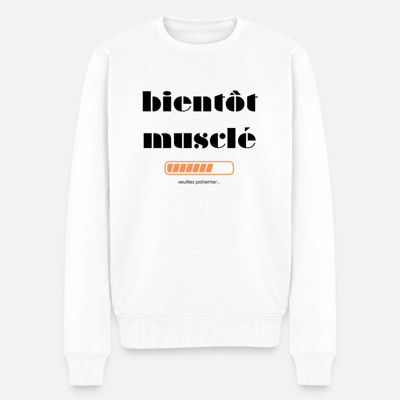 Bald muskulös - Männer Premium Bio Pullover - Weiß