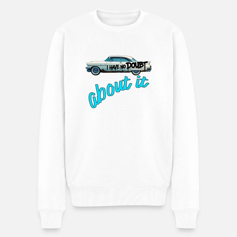 ausschließlich Oldtimer - Männer Premium Bio Pullover - Weiß