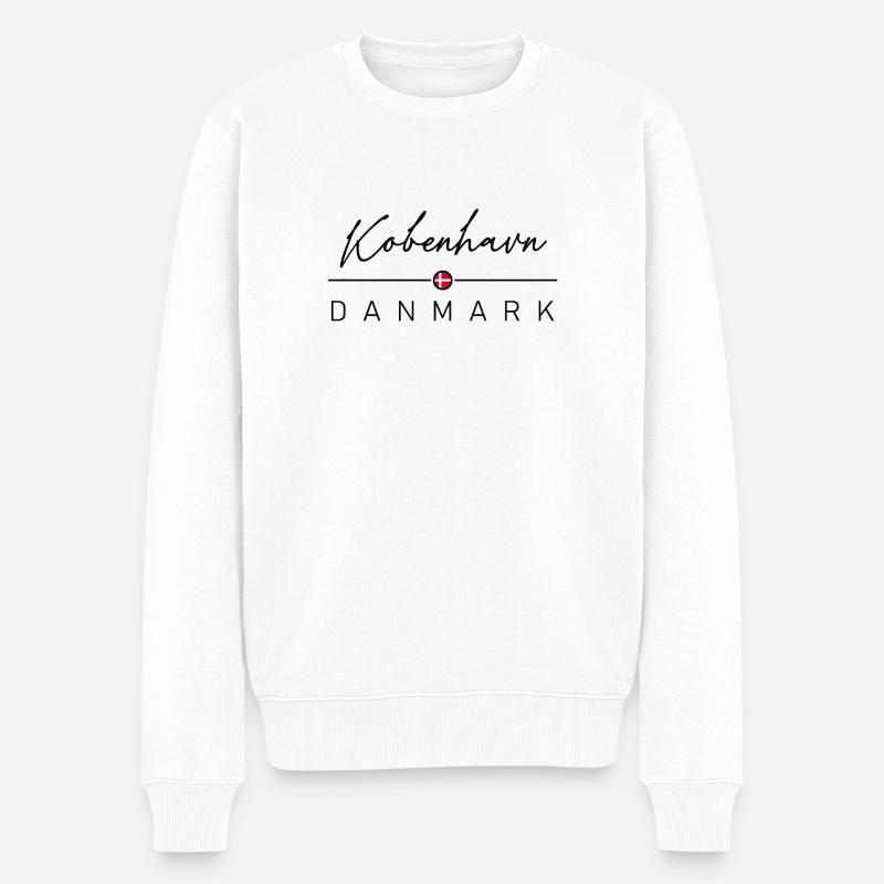 Dänemark - Kobenhavn - Danemark - Danemark - Pull Premium bio Homme - blanc