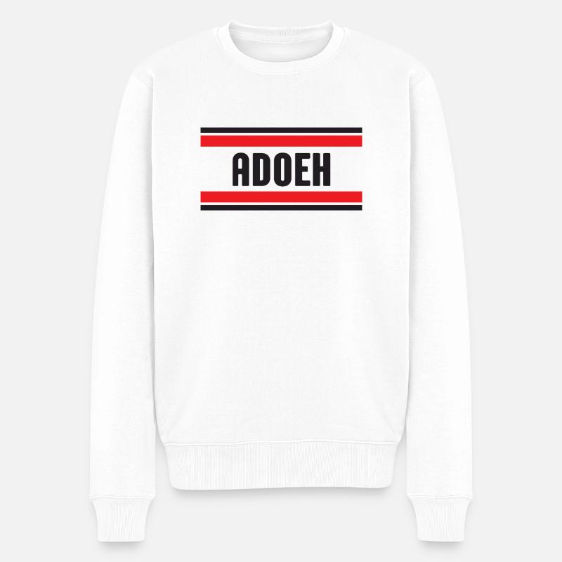 INDONET ADOEH - Pull Premium bio Homme - blanc