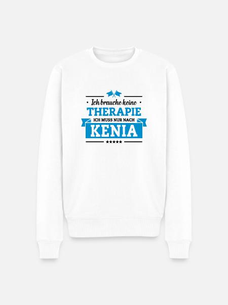 Nur nach Kenia - Männer Premium Bio Pullover - Weiß