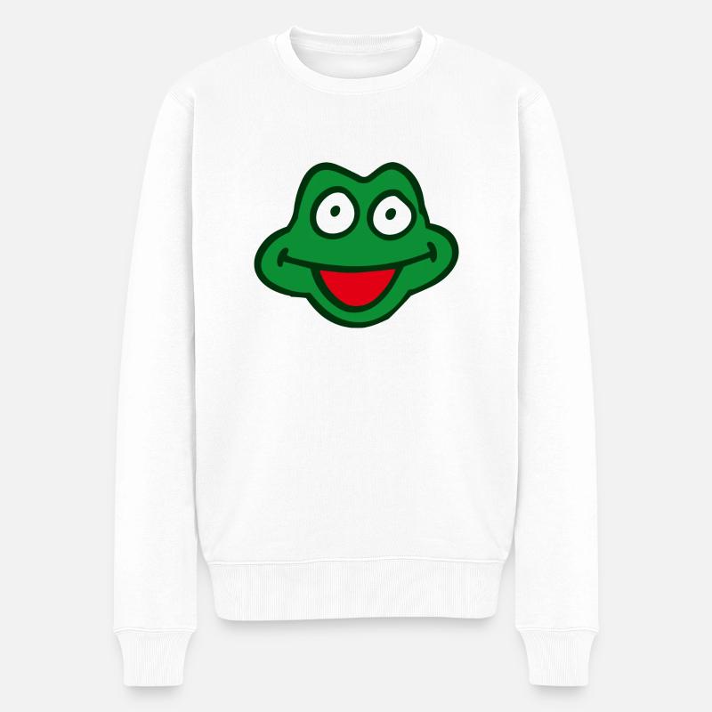 grenouille - Pull Premium bio Homme - blanc