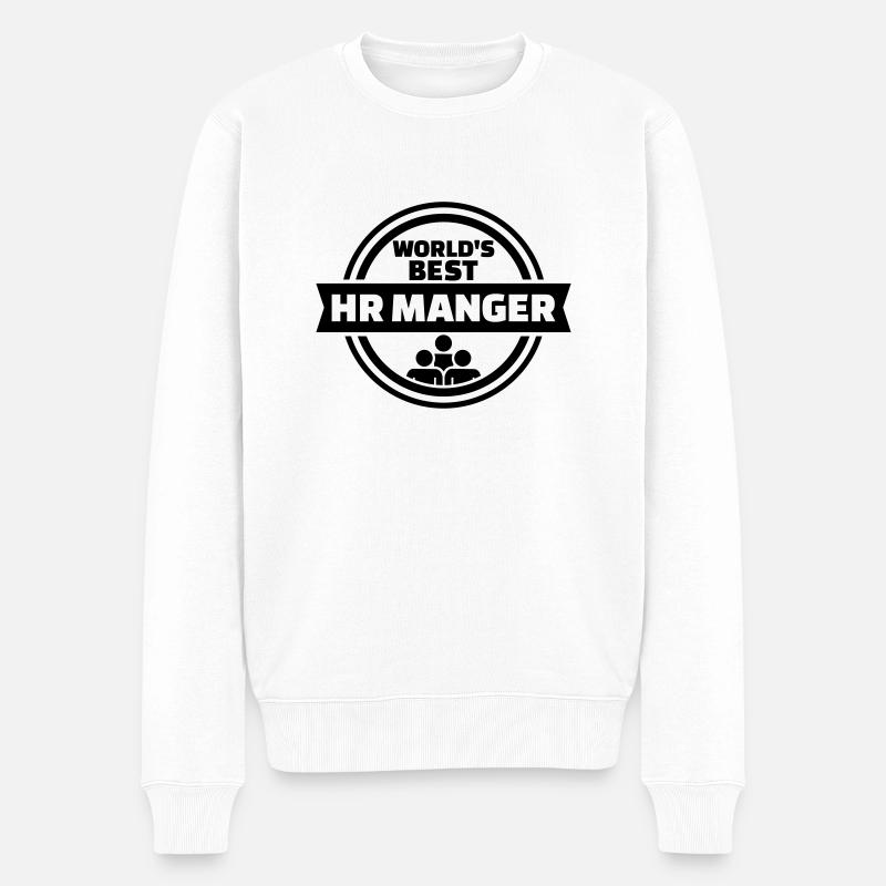 HR Manager - Pull Premium bio Homme - blanc