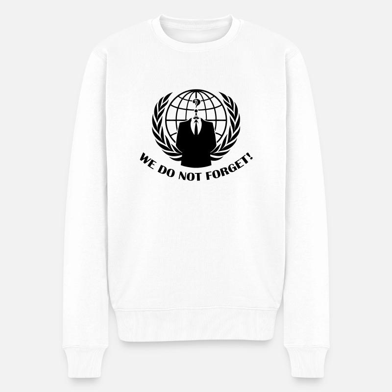 we_do_not_forget - Pull Premium bio Homme - blanc