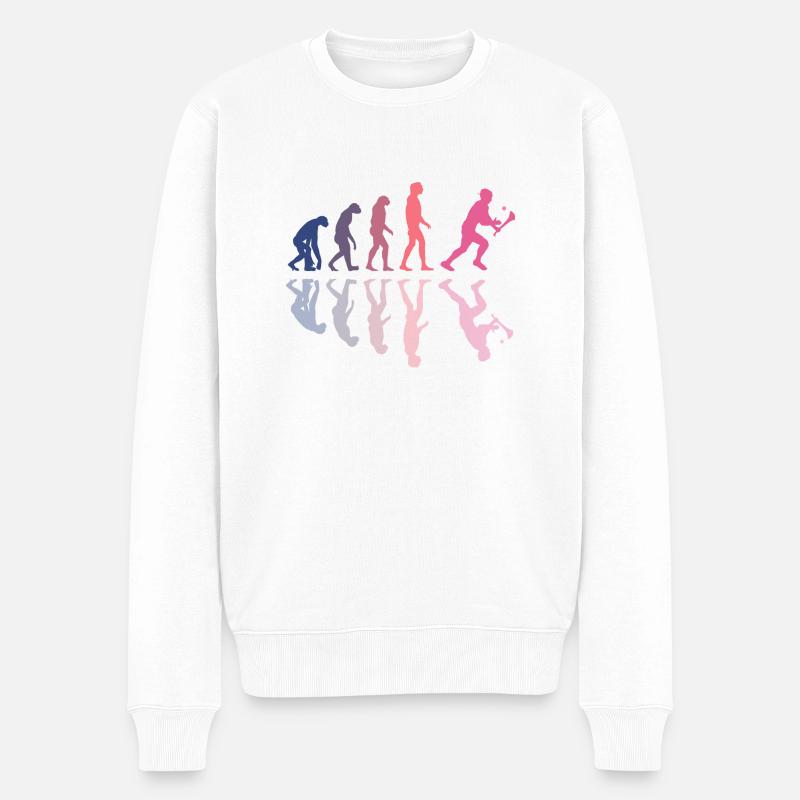 L’évolution du hurling - Pull Premium bio Homme - blanc