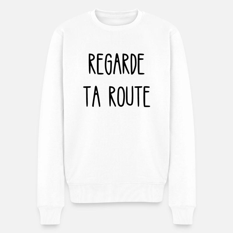 regarde ta route - Pull Premium bio Homme - blanc