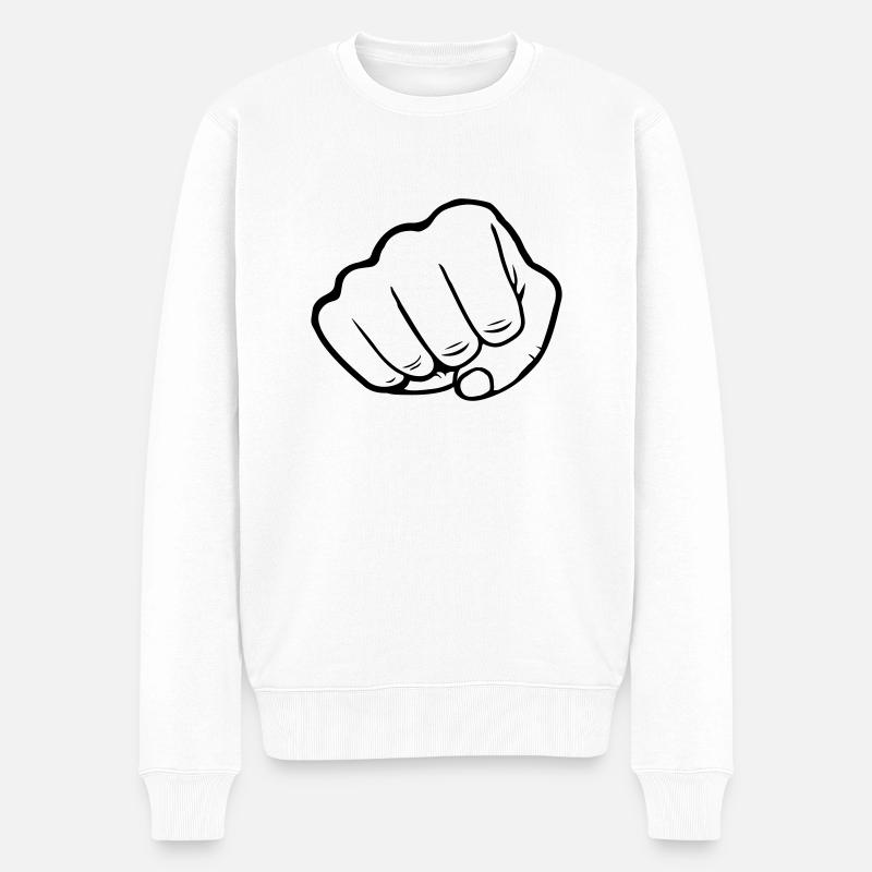 Attaque au poing - Pull Premium bio Homme - blanc