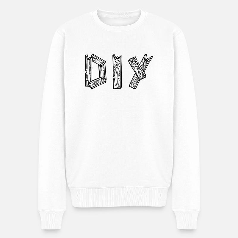 bricolage - faites-le vous-même - Pull Premium bio Homme - blanc