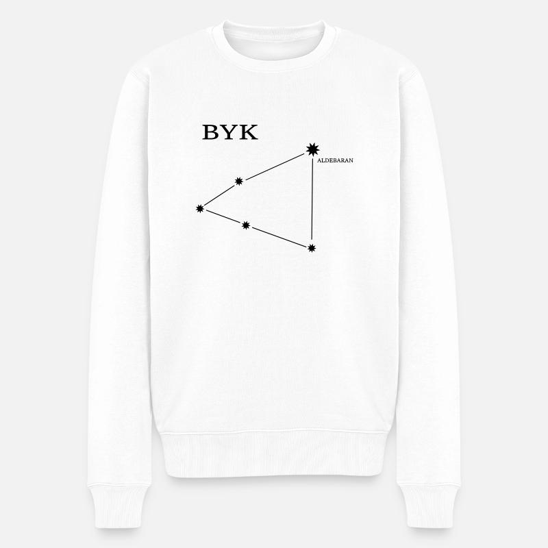 Konstellationen - Männer Premium Bio Pullover - Weiß