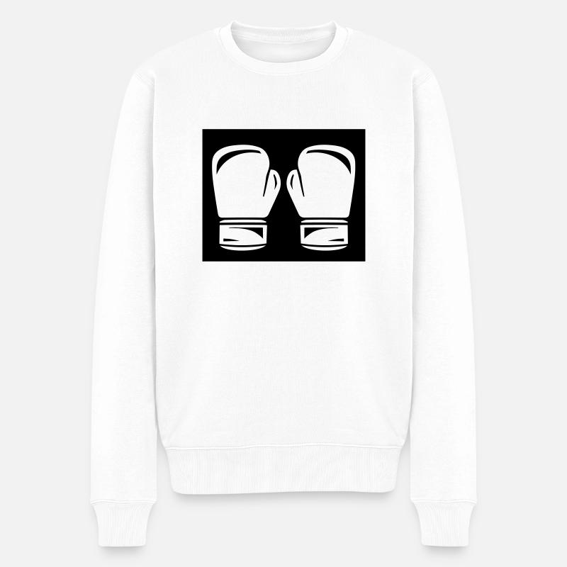 Boxe - Pull Premium bio Homme - blanc