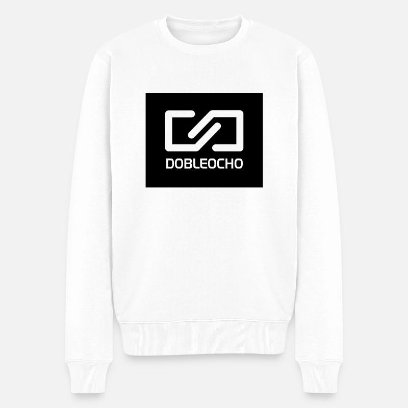 Doppel-Acht - Männer Premium Bio Pullover - Weiß
