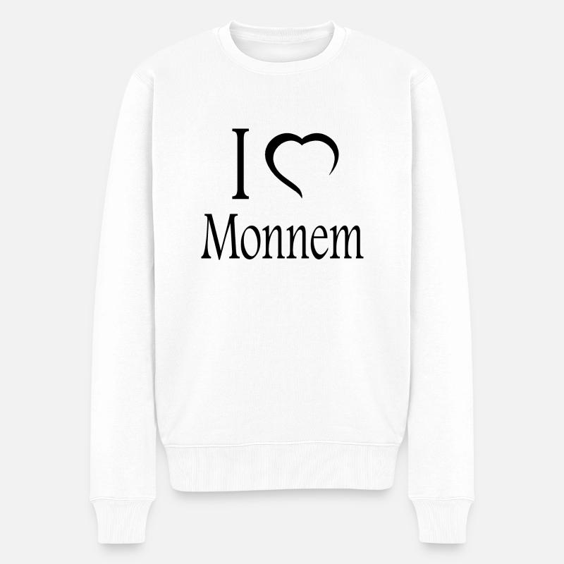 Mannheim Monnem Mannheimat - Männer Premium Bio Pullover - Weiß