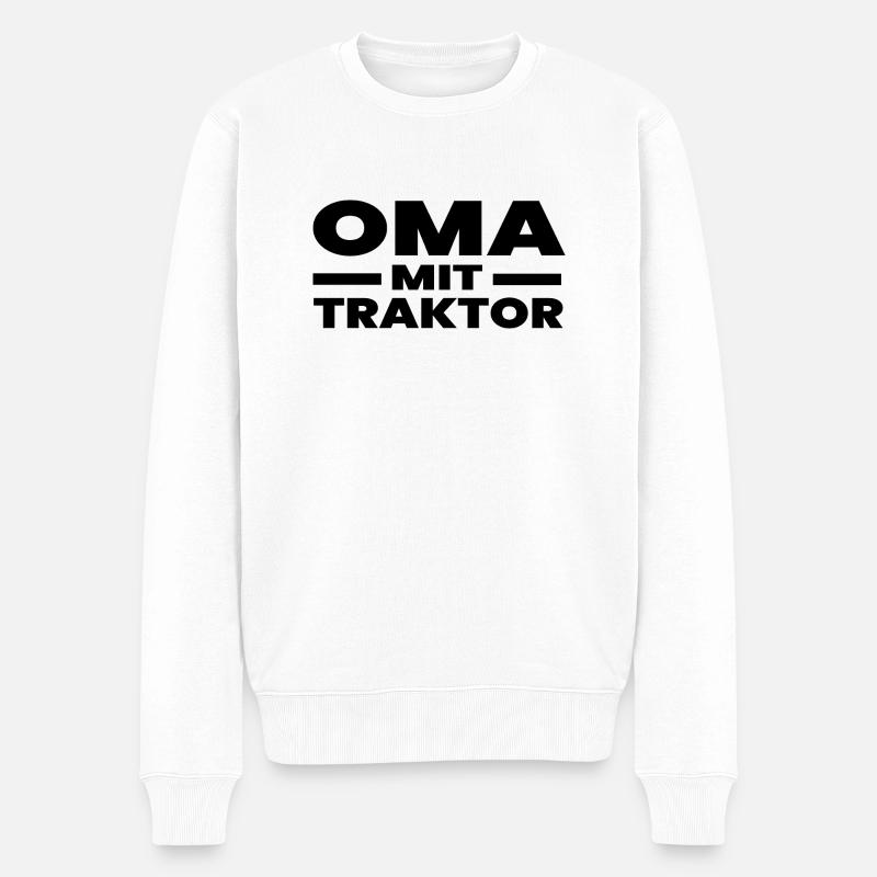 Traktor - Männer Premium Bio Pullover - Weiß