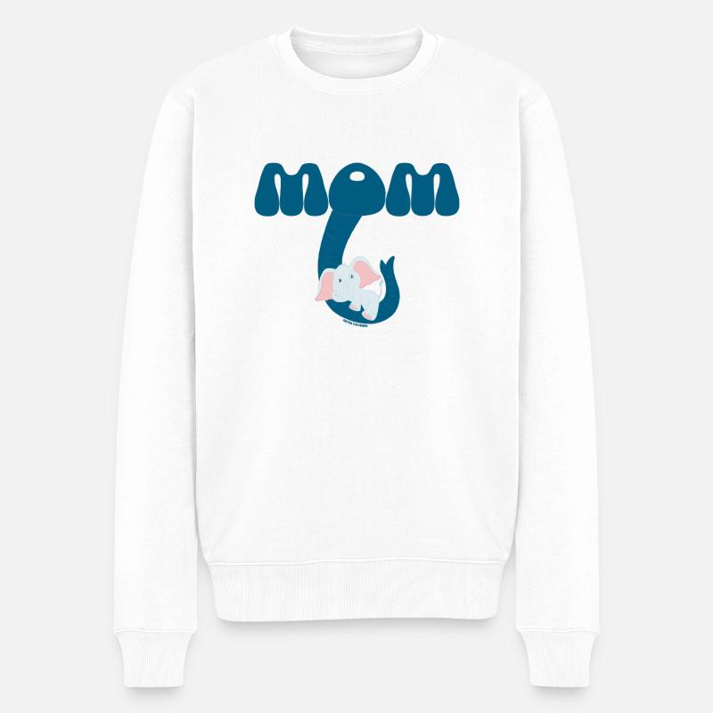 MAMAN! - Pull Premium bio Homme - blanc