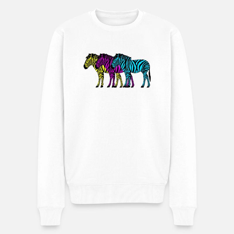 Zèbres - Pull Premium bio Homme - blanc