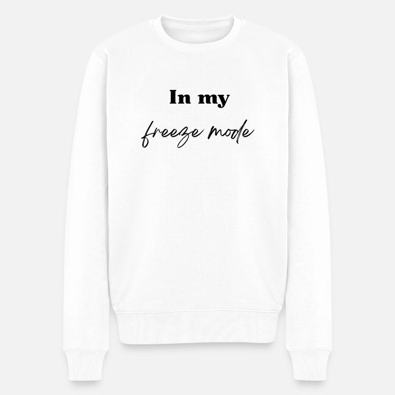 En mode gel - Pull Premium bio Homme - blanc