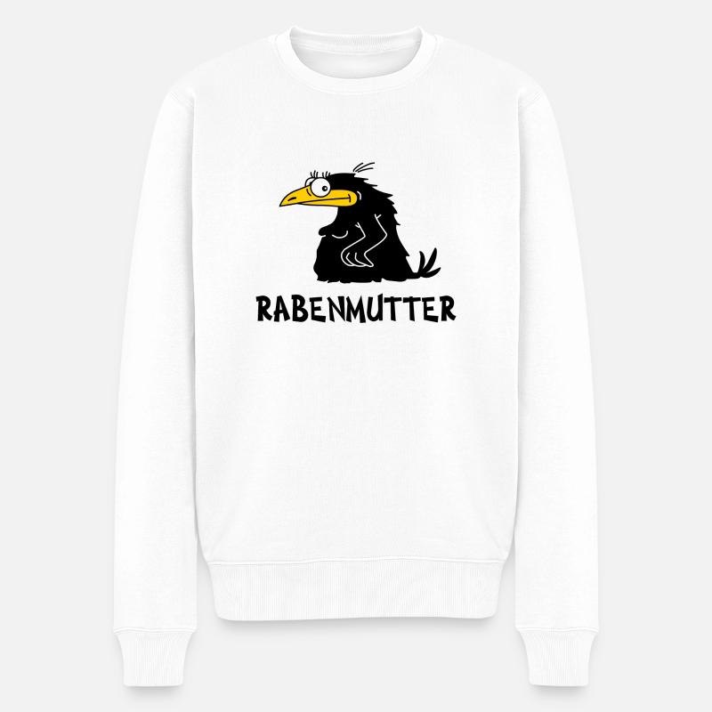 Rabenmutter - Pull Premium bio Homme - blanc