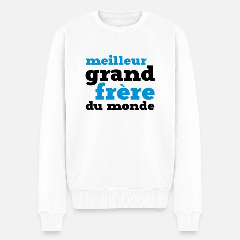 meilleur grand frère du monde - Pull Premium bio Homme - blanc
