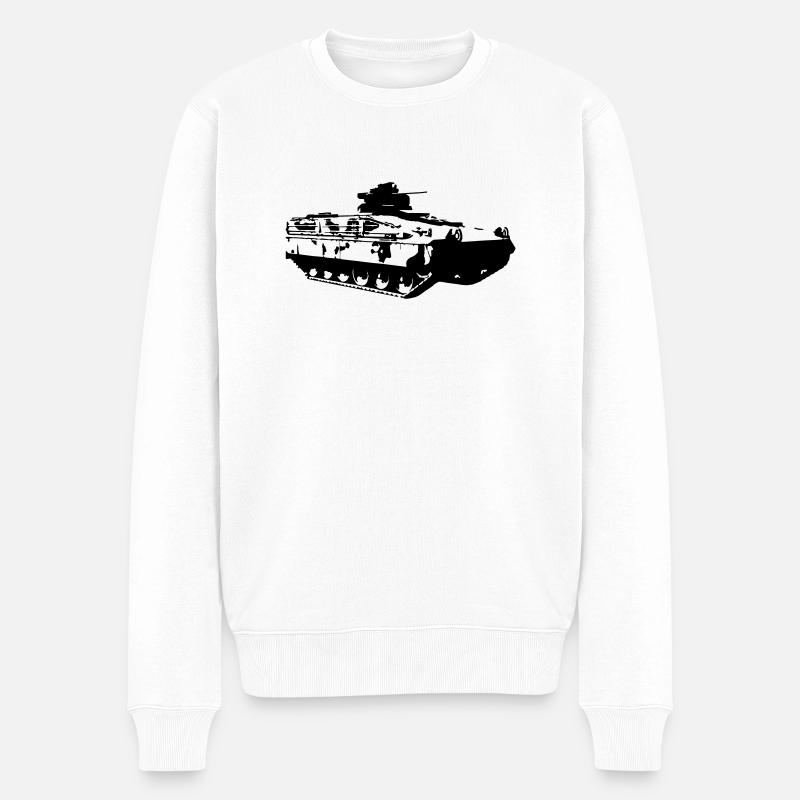 Schützenpanzer Marder - Männer Premium Bio Pullover - Weiß