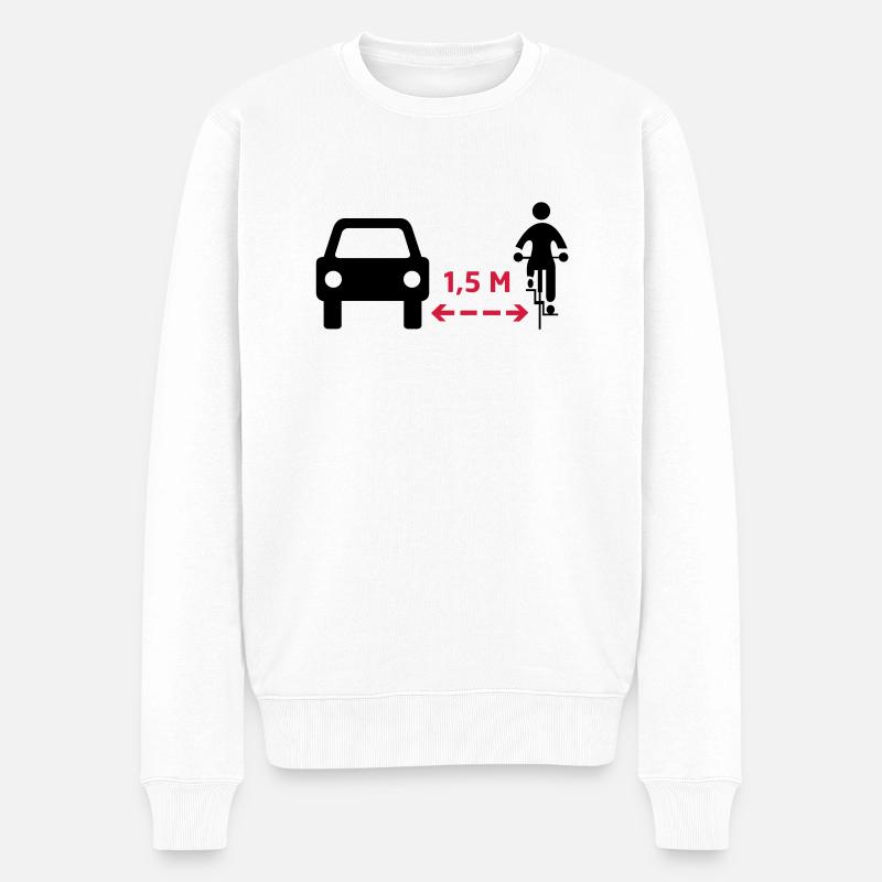 Gardez vos distances! - Pull Premium bio Homme - blanc