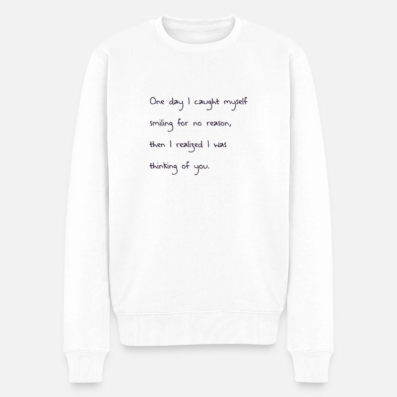 citations d'amour De - Pull Premium bio Homme - blanc