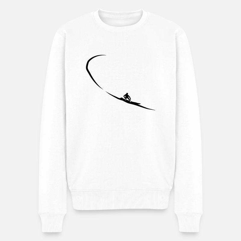 surfer - Männer Premium Bio Pullover - Weiß
