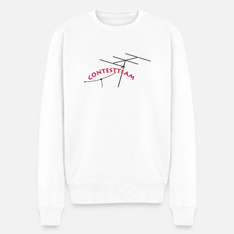 contestteam - Männer Premium Bio Pullover - Weiß