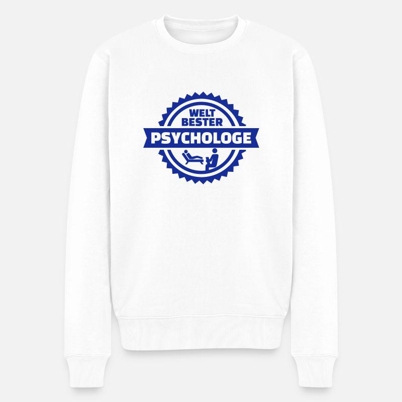 Psychologe - Männer Premium Bio Pullover - Weiß
