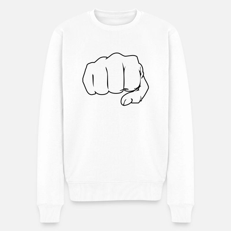 faust_02 - Pull Premium bio Homme - blanc