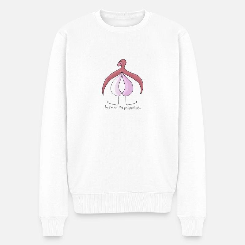 girl power clitoris - Pull Premium bio Homme - blanc