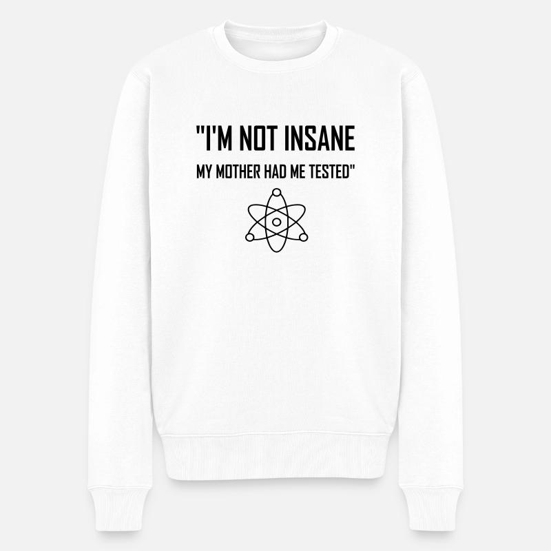 Big Bang Theorie Zitat - Männer Premium Bio Pullover - Weiß